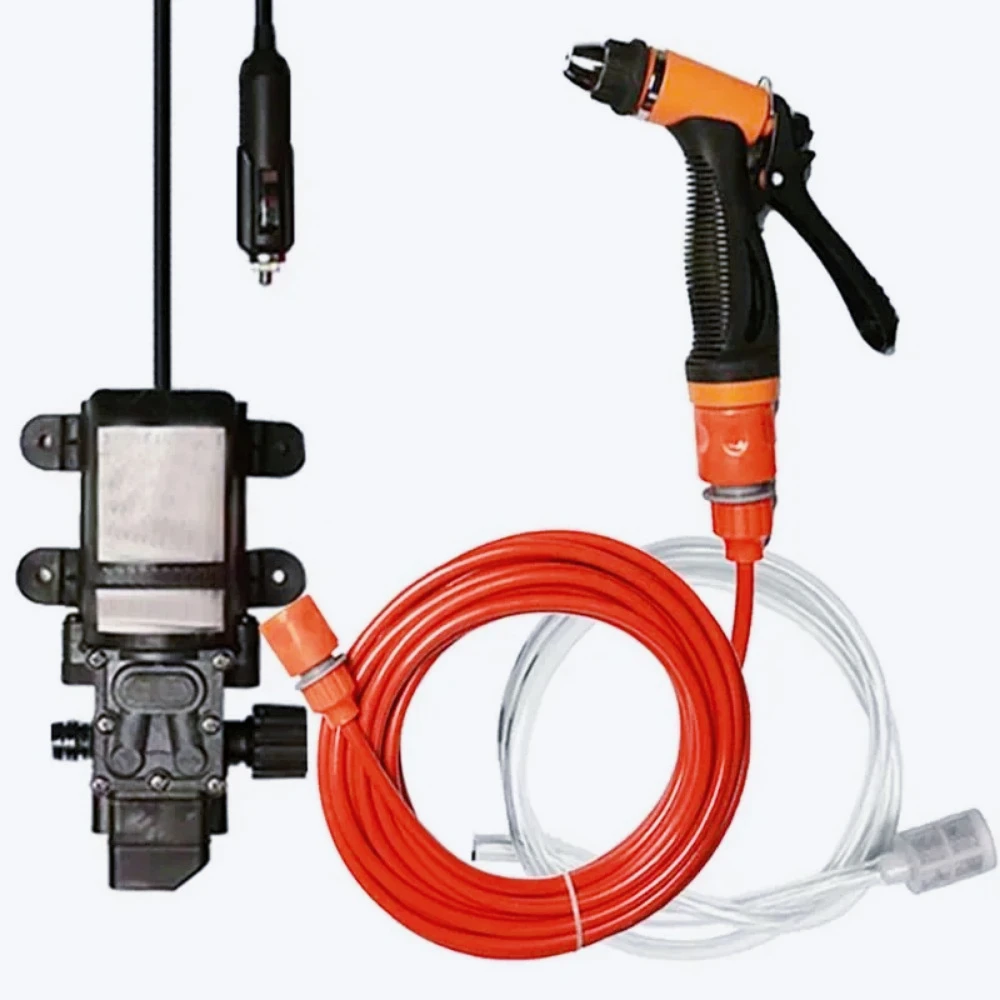 ZZ-Car Wash 12V Car Washer Gun Pump High Pressure Cleaner Car Care Portable Washing Machine Electric Cleaning Auto Device