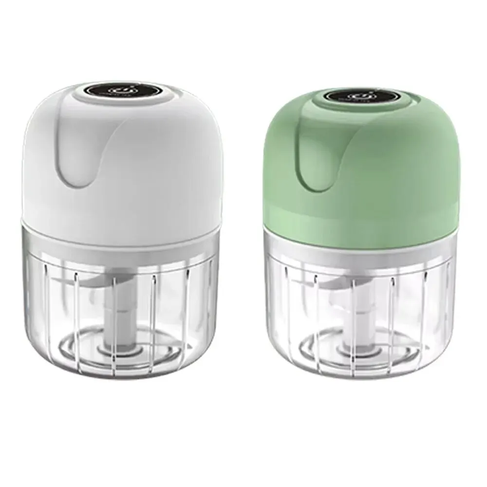 Electric Garlic Grinder, Mini Portable Veggie Chopper, Wireless Small Food Chopper Tool for Vegetable, Ginger, Chili, Meat