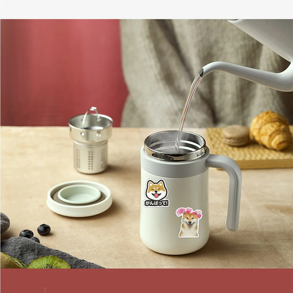 50 Stuks Leuke Shiba Hond Sticker Diy Koffer Skateboard Notebook Helm Decoratie Sticker