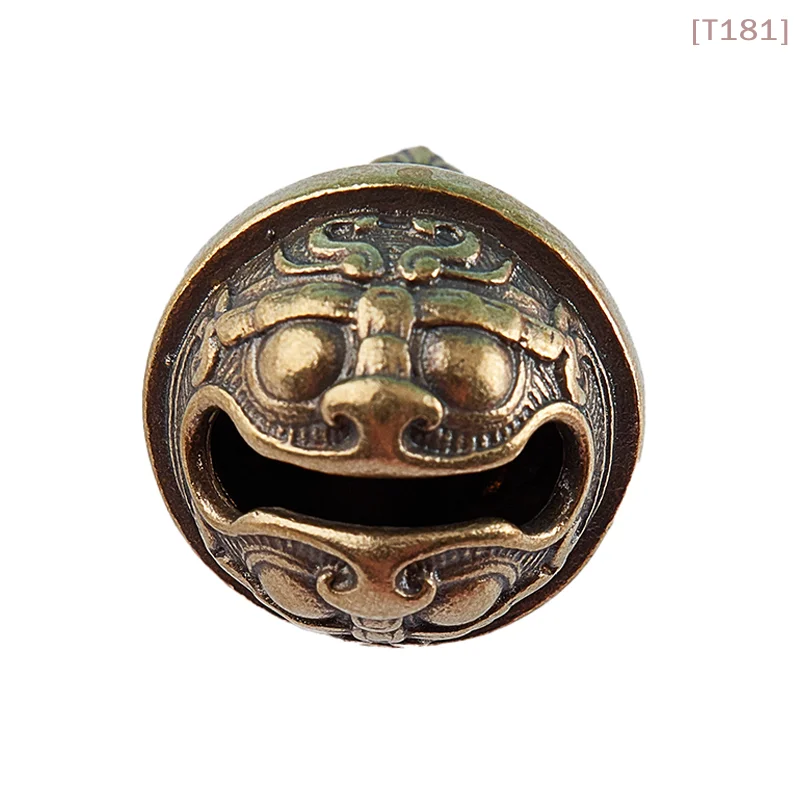 [E] Gluttony Brass Handicraft Key Car Button Bronze Bell Gift Decoration Pendant