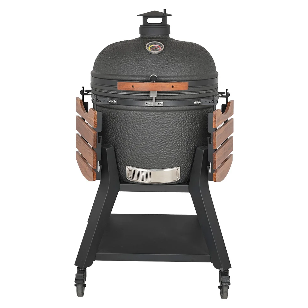 

SEB KAMADO 23.5 Inch Premium Ceramic Shape Grill Charcoal Outdoor Kitchen Larger Smoker Bbq