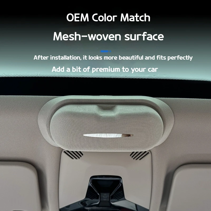 Afbeelding 5: Voor Bmw X1 U11 2023-2025 Auto Suede Brillenkoker Modificatie Zonnebril Opslag Clip Dak Zonnebril Frame Interieur accessoires