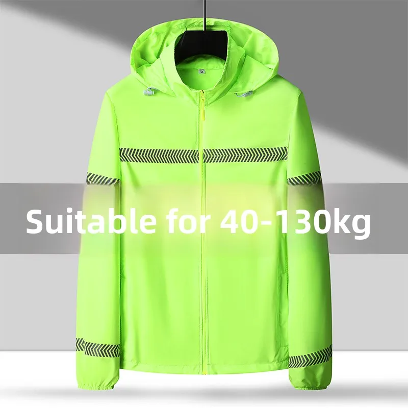 

Легкий весенне-летний повседневный топ Jaet для пар со светоотражающей молнией и капюшоном, свободный солнцезащитный топ для мужчин, моющийся...