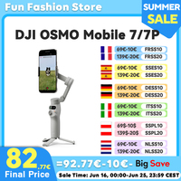 DJI Osmo Mobile 7/7P Smartphone Gimbal Stabilizer Native Tracking With Integrated Audio & Lighting Capabilities New