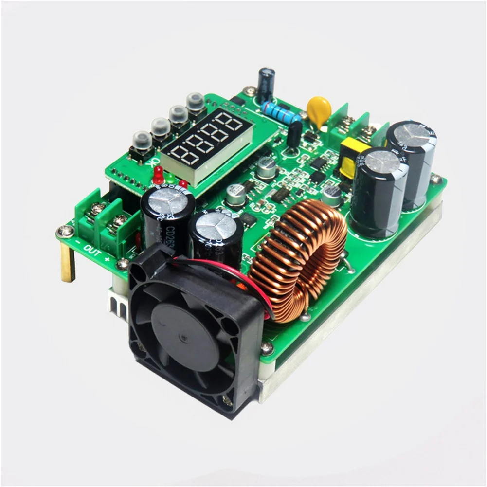 

Constant current power supply module with precise digital adjustment and real time LED display for voltage current and time