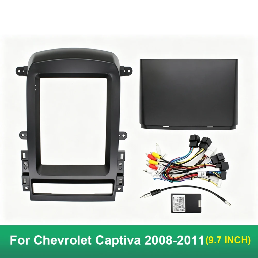 9.7 Inch Car Radio Fascia Frame For Chevrolet Captiva 2008-2011 High End Vertical Android Stereo Dashboard Trim Kit