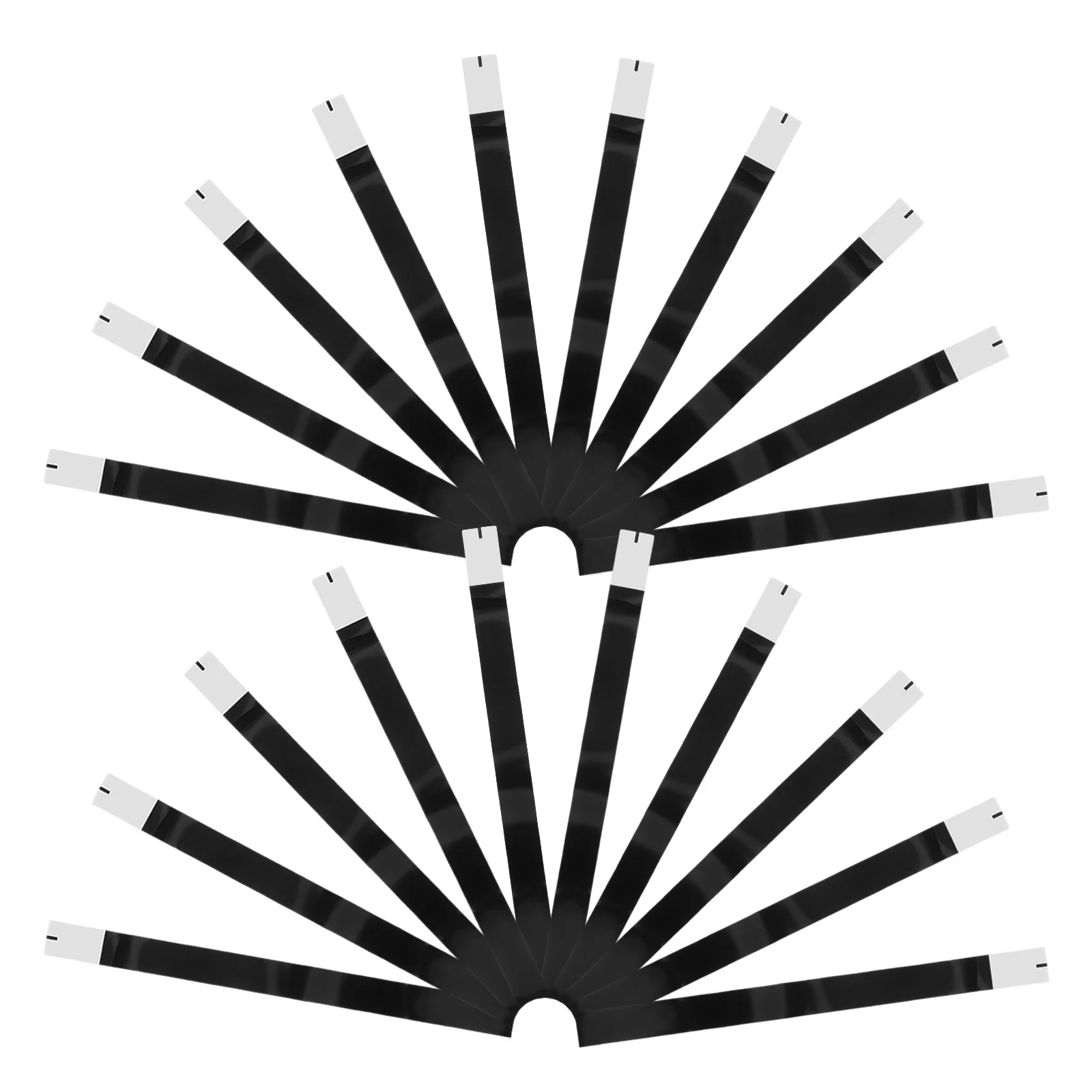 

100Pcs Self Adhesive Paper Napkin Bands Black Silverware Wraps Elegant Table Setting Wedding Party Supplies Paper Napkin Rings