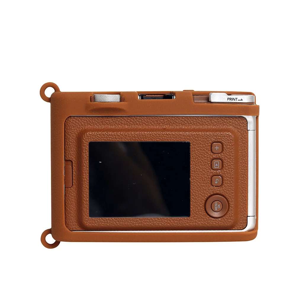 Para fujifilm instax mini evo câmera instantânea de alta qualidade silicone macio capa protetora saco transporte (sem alça)