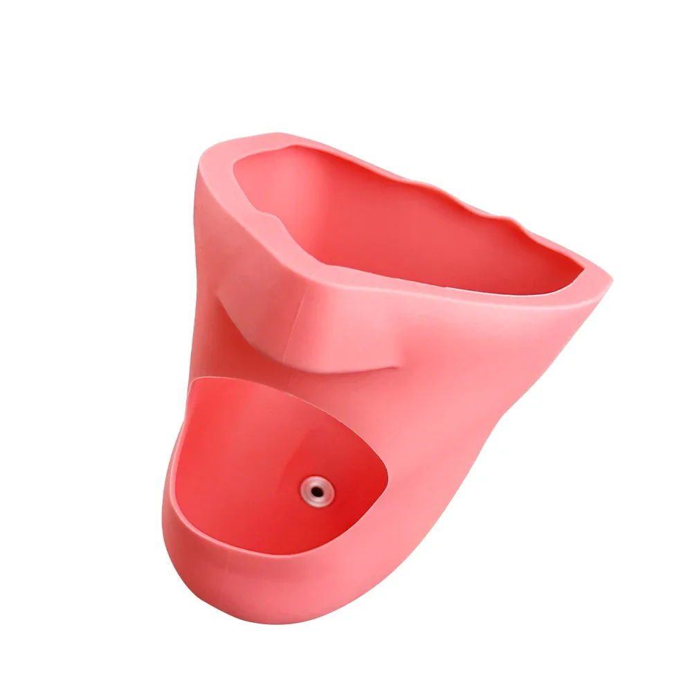 Dental Phantom Head Silicon Mask Model With Water Tube Manikin Rubber False Face Skin Cheek Dentistry Equipment Part Accessory
