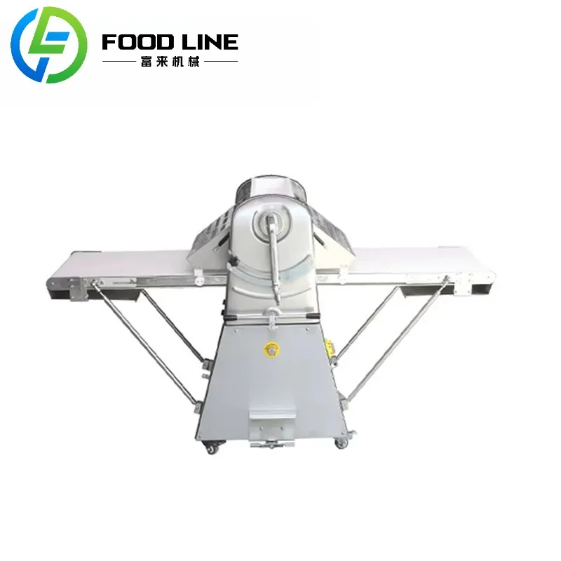 Дешевая оптовая коммерческая промышленная складная машина для раскатки теста для хлебобулочных изделий, электрическая машина для раскатки теста для круассана с высоким качеством