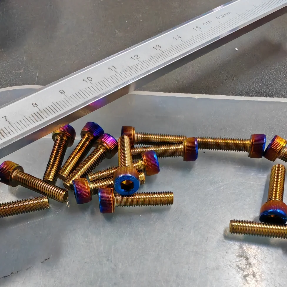 Bluing Plated DIN912 Hex Socket Cap Head Screw SUS304 Stainless Steel M4‑M10 Allen Key Bolt Machine Hardware Parts