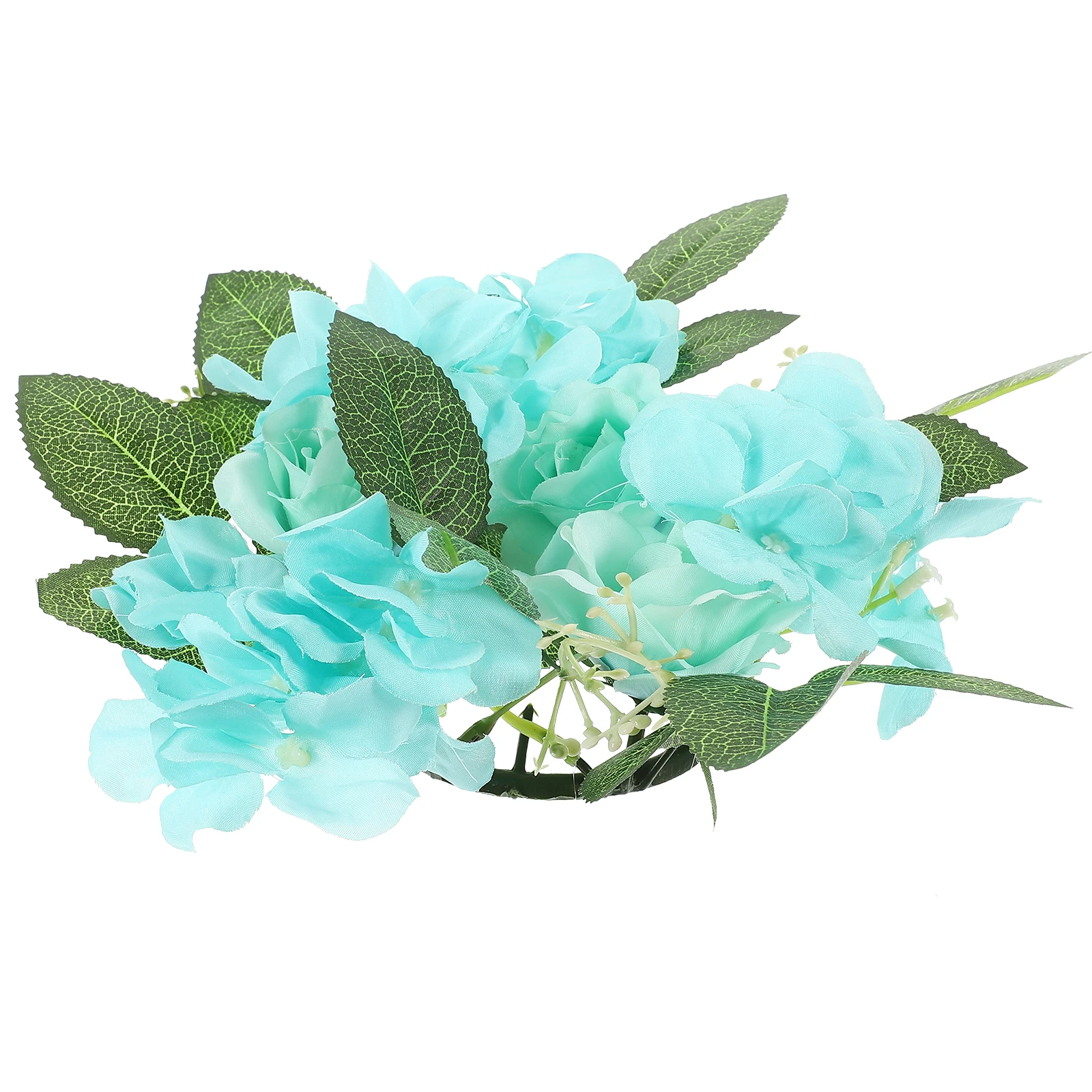 

Artificial Garland Wreath for Candles Decorative Rings Table Centerpieces Realistic Candlestick Floral Wedding Party Spring