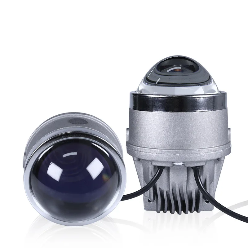 

Tri Color Bi LED Projector Fog Light with Blue Lens High Low Beam for Toyota Nissan Honda Super Bright Car Fog Lamp Retrofit