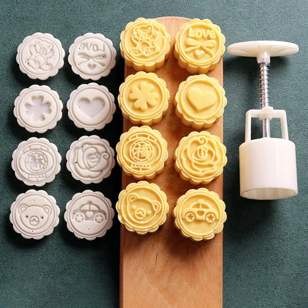 Mooncake Making Made Easy with Our Ergonomic Handpressed For Mold Featuring Clear Texture and Multiple Patterns