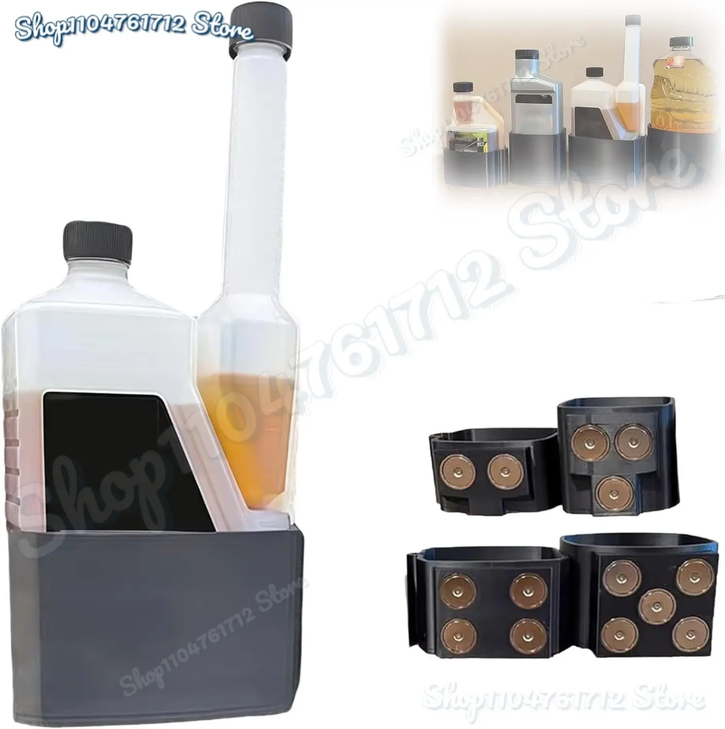 

Magnetic Diesel Additive Holders,Heavy Duty Car&Truck Fuel Treatment Holders,Heavy Duty Magnetic Rack,Two Kinds Mounting Options