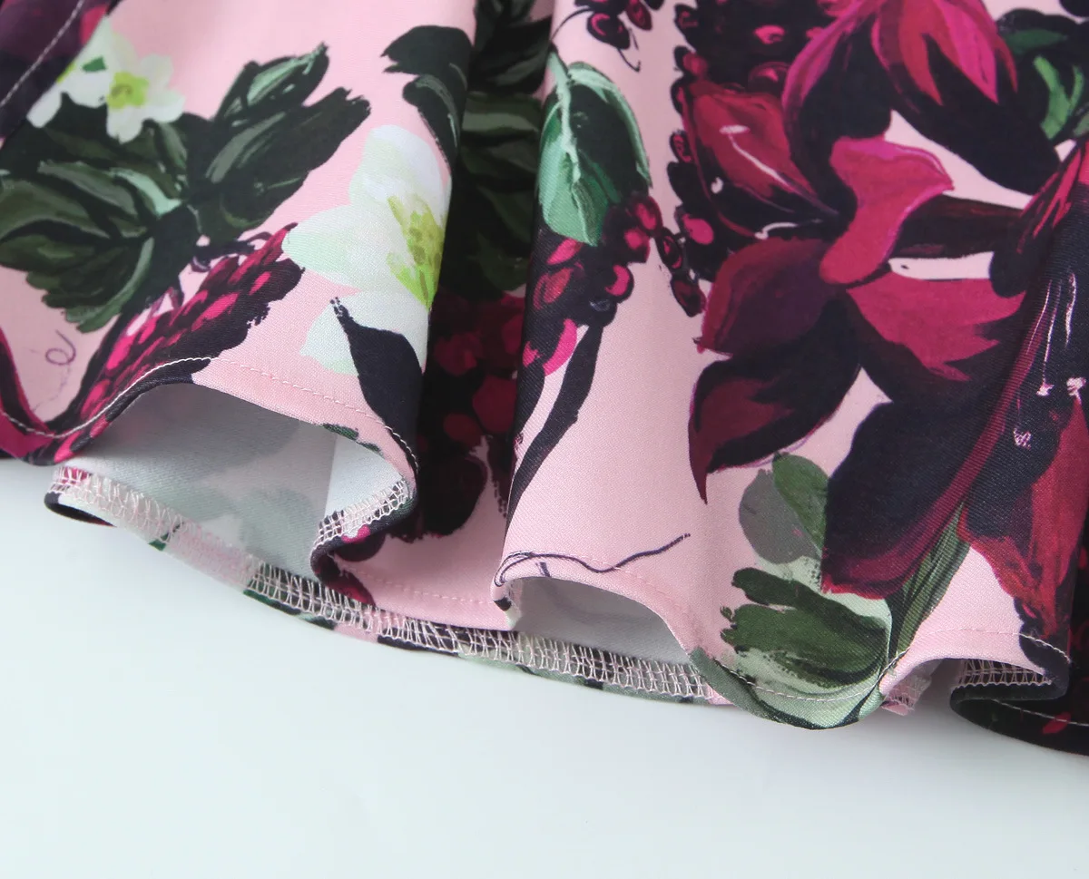 เดรสสายเดี่ยวสไตล์วินเทจลำลองสำหรับผู้หญิง ลายผลไม้ ดีไซน์ทรงทรัมเป็ตแบบหยัก ฤดูใบไม้ผลิ ฤดูร้อน 2025 ชุดเที่ยวทะเล แฟชั่น