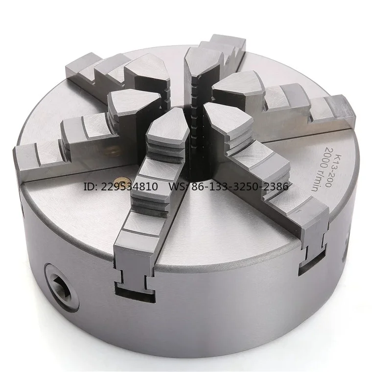 Six-jaw self-centering chuck K13-130/160A/200/250/500A front and back claws