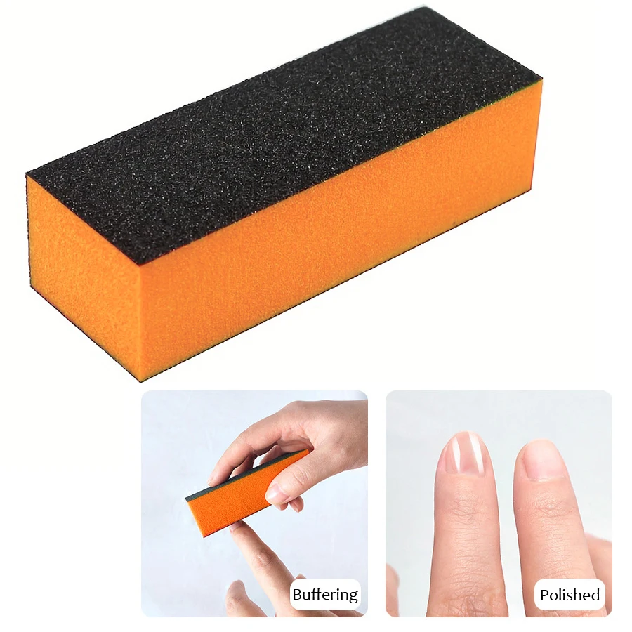 10Pcs EVA Foam Nail Buffer Polishing Blocks for Nail Care Manicure Tool