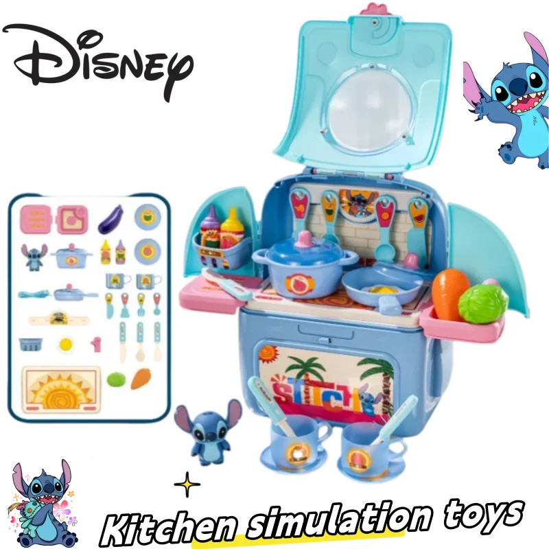 

Disney Stitch creative cartoon peripherals simulate kitchen utensils toys and children's play Toolkit set for a great gifts