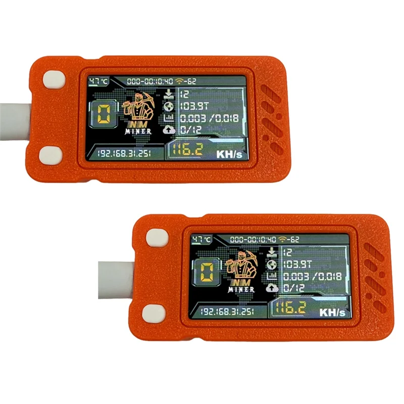 SR-2PCS Upgraded Nerdminer Miner 117KH/S With Color Screen Mini BTC Solo Lottery Mining Miner Bitcoin BTC Miner Nerd Miner