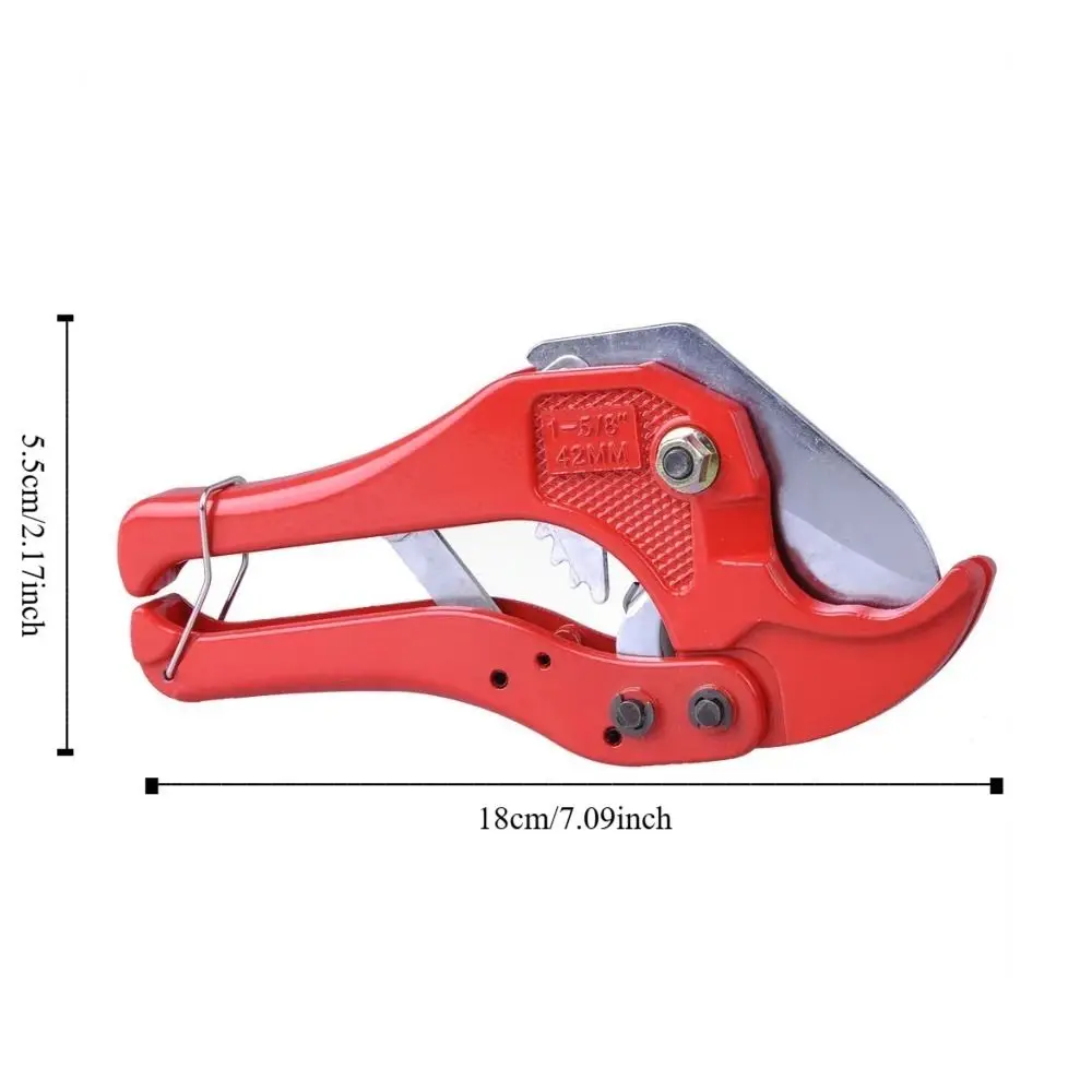 PPR PVCパイプカッター、PEホースカッター、配管ツール、カットラチェットウォーカー、省力化、赤、2個