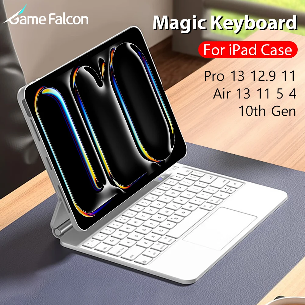 

Чехол для Ipad Magic Keyboard Pro 13 11 M4 M2 12,9 12 9 Funda для Ipad 10 10-го поколения Air 11 6 5 4 10,9 2024 Магнитный чехол