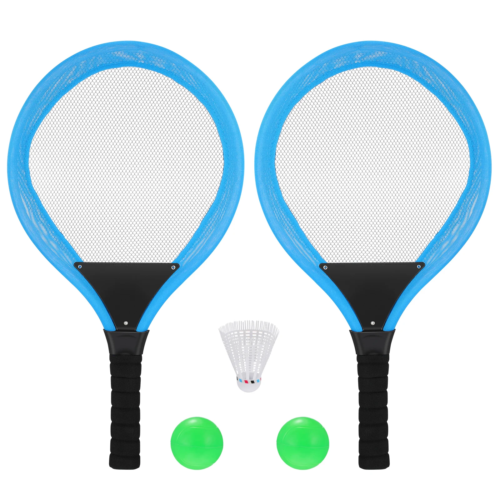 

1 Set Badminton Tennis Rackets Kit Elastic Mesh Badminton Racquets Set For Kids Outdoors Play Outdoor Sports Tennis Racket