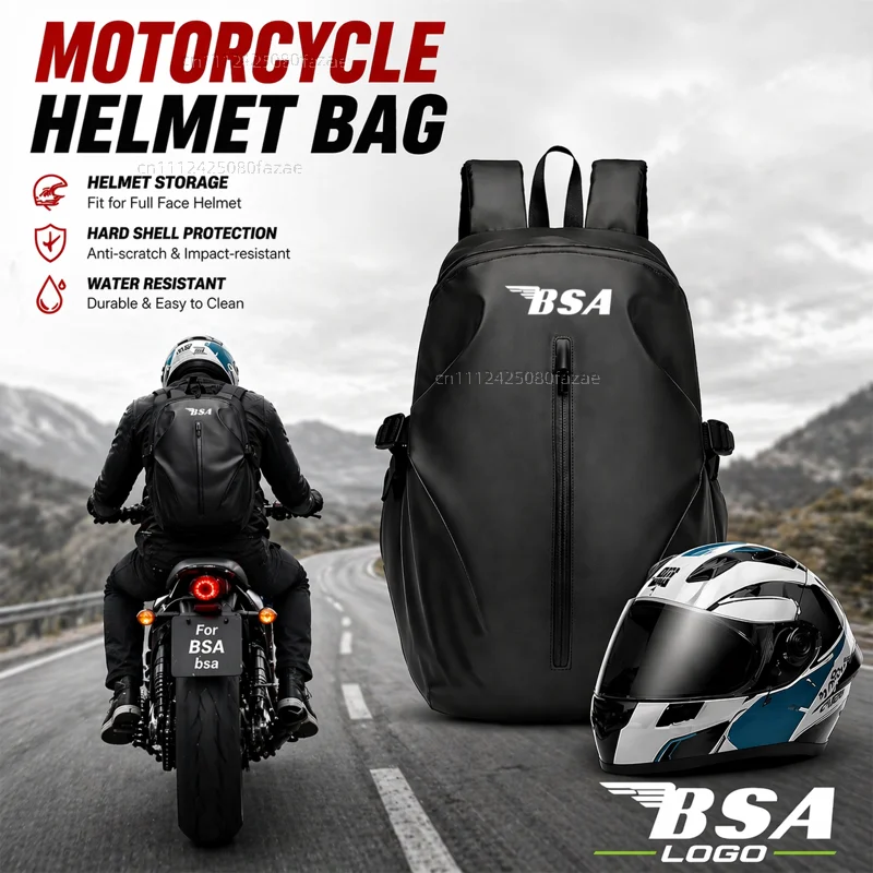 Knight Backpack Motorcycle Helmet Bag Travel Equipment Waterproof Large Capacity Riding Gear For BSA bsa Gold Star gold star