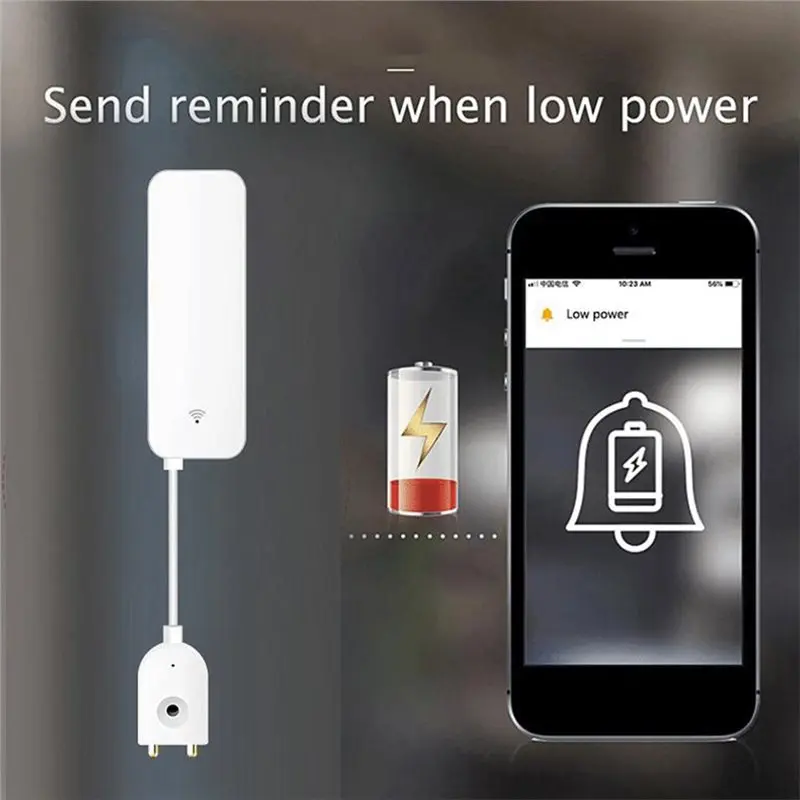 ABGH-Tuya WIFI Smart Water Leak Sensor Flood Leakage Sensor Water Overflow Level Detector