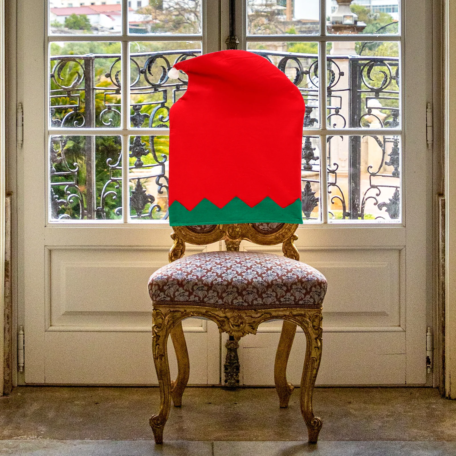 

Christmas Hat Chair Cover Protector for Decoration Seat Slipcover Back Covers Dining Room Slipcovers