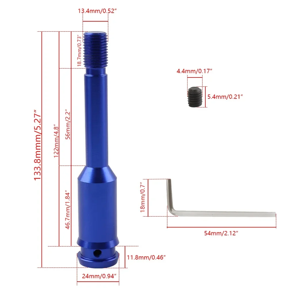 알루미늄 익스텐션 기어 시프터 레버 길이 134 mm 시프트 스틱, 고품질 VW T4 용, 신제품 자동차 액세서리