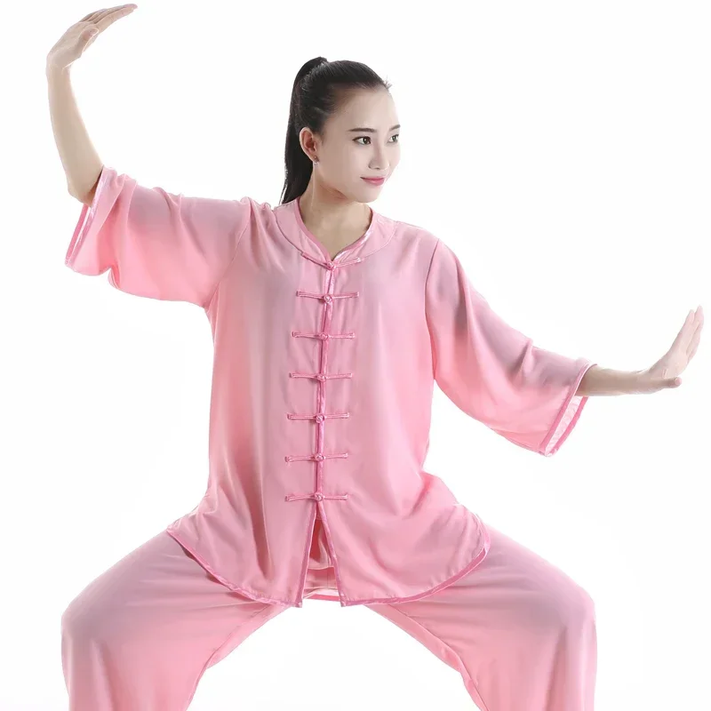 Uniforme de Taichi Kung Fu, ropa tradicional china de 17 colores, traje de KungFu de manga larga para hombres Wushu, uniformes de Tai Chi MN3