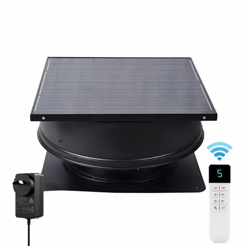 20 Inch Solar Industrial Heat Exhaust Roof Ventilation Workshop Roof Exhaust Fan Big Airflow