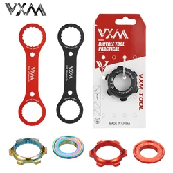 VXM Bike Hub Center Lock Conversion With Wrench Bicycle Centerlock to 6 Hole Adapter 6 Bolt Disc Brake Rotor Cycling Accessories