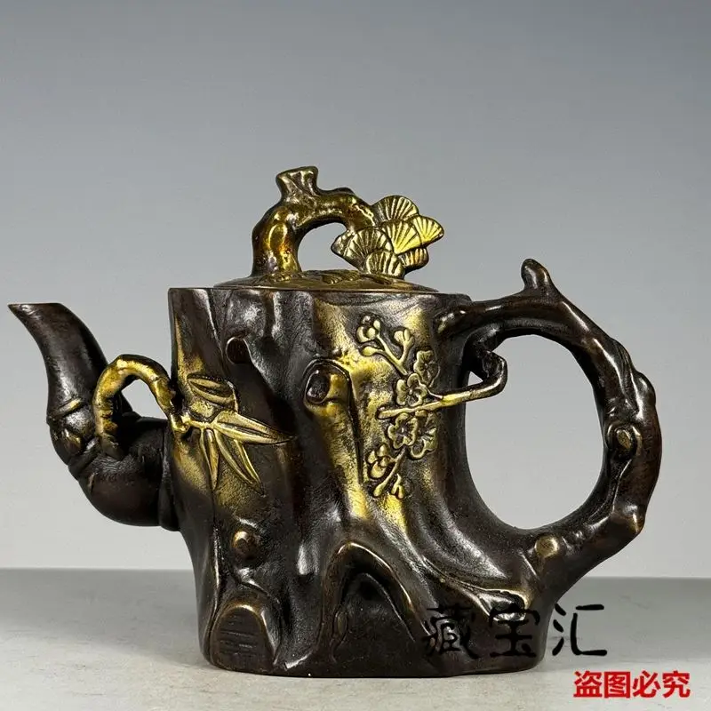 Retro Dead wood meets spring Teapot Ornament Decoration Tea Pet Figurines Desk Decor Accessories