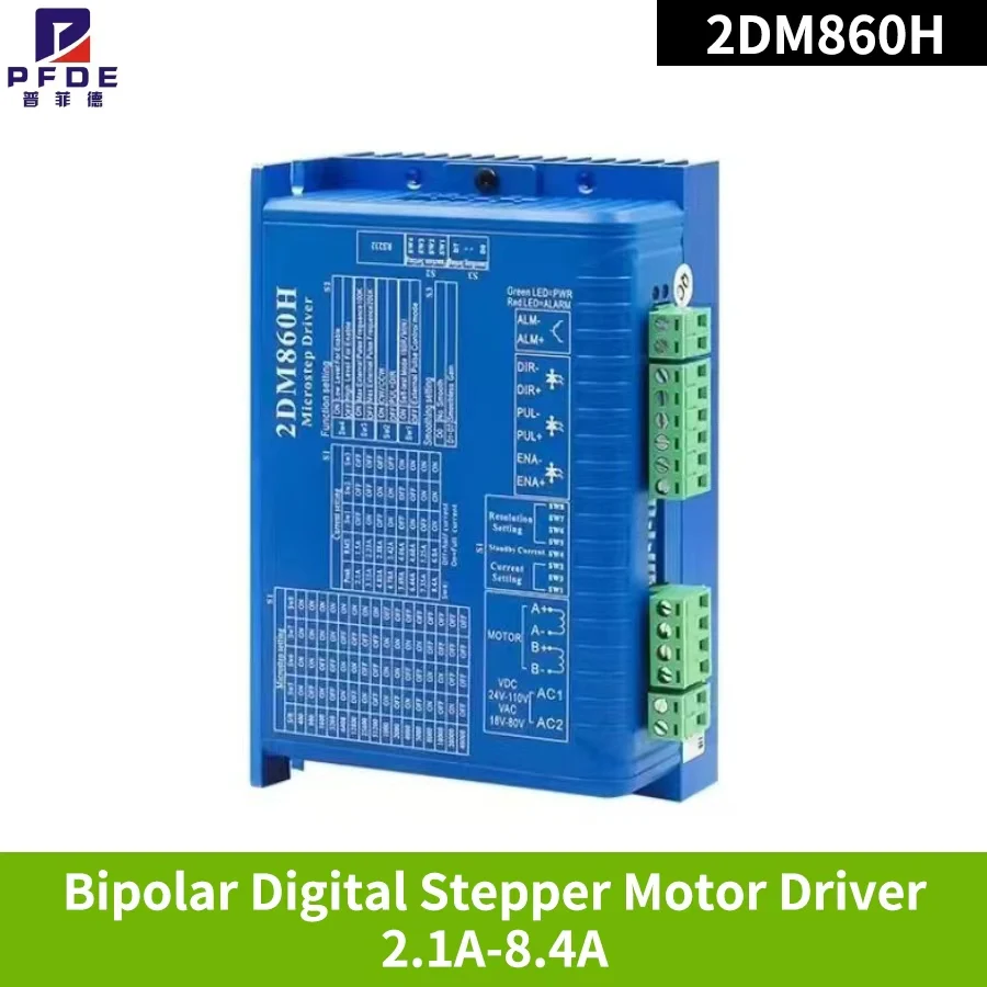 JMK  2DM860H 2-phase Digital Stepper Motor Driver 2DM860H  2.1A-8.4A 24-80V AC&DC Universal For NEMA 34 Series Stepper  MOTOR