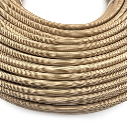 Imagen 2 del producto Tubo de fibra de vidrio de varios tamaños, manguito de Cable HTG, alambre de fibra de vidrio químico suave, aislamiento trenzado de fibra libre de álcalis contra 800Deg.C