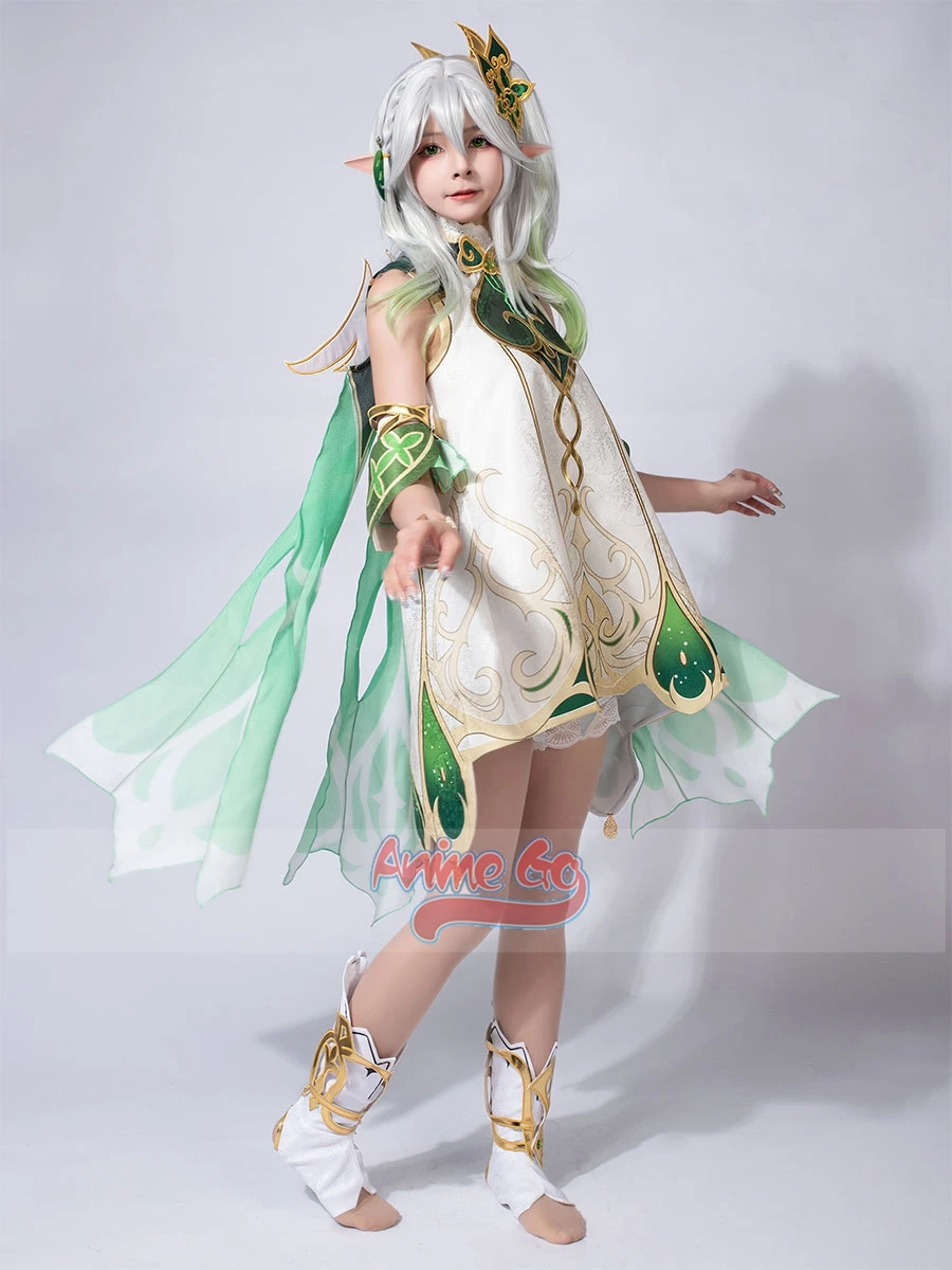 Gioco Nahida Genshin Impact Cosplay Lesser Lord Kusanali Costume Dress Women Halloween Outfit C02945- AA