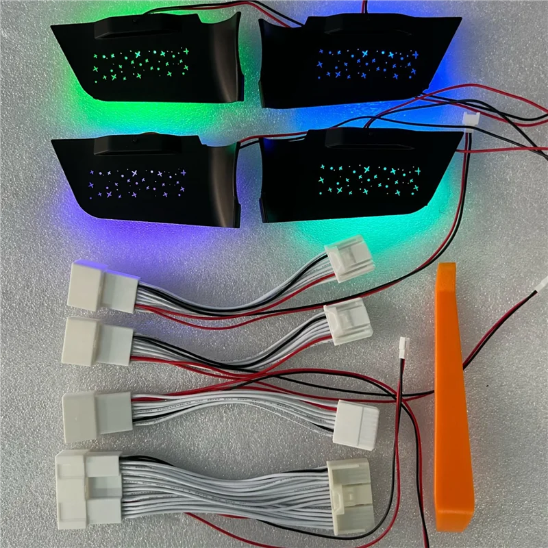 

AB96-LED Car Inner Ambient Light For Toyota RAV4 2019-2023 7-Color Handle Door Bowl Lamp Replacement Decorative Light A