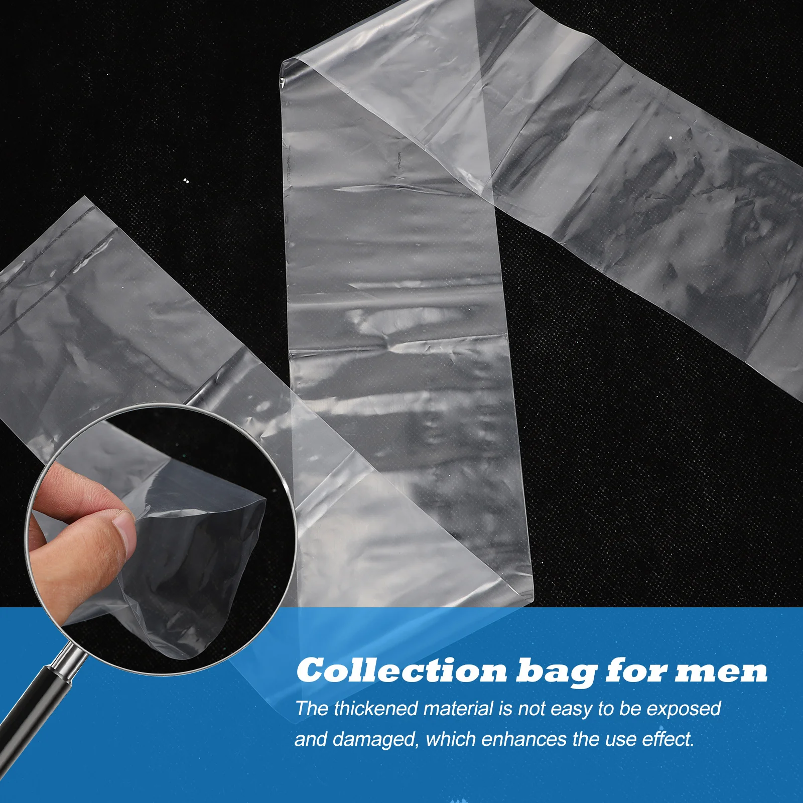 

30Pcs Disposable Urinary Bag Male Chamber Bag Compact Lightweight Non-Leak Urinal for Bedridden Patients Outdoor Use Long-Term
