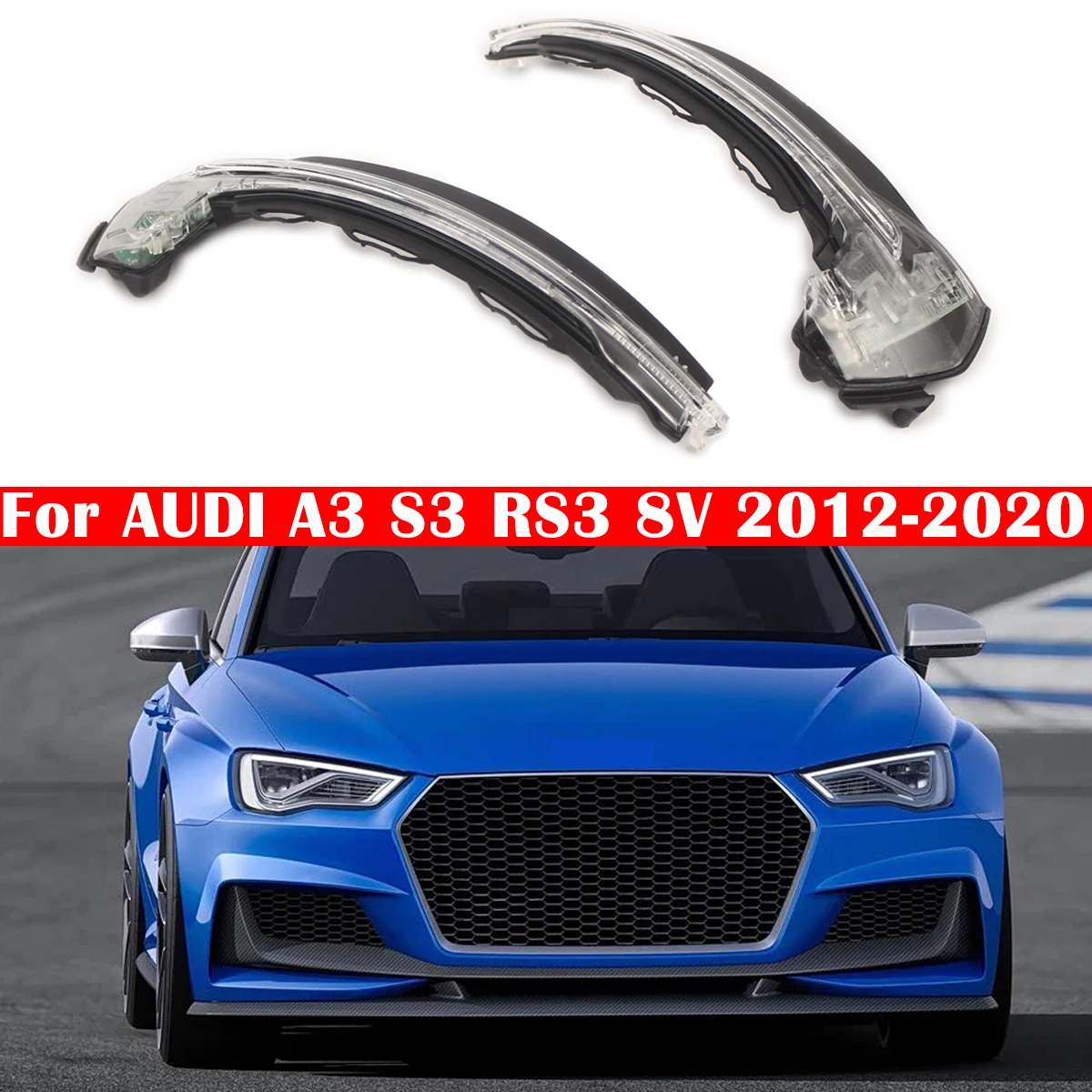 

Mirrors Indicator Turn Signal Lights 8V0949101 8V0949102 For AUDI A3 S3 RS3 8V 2012 2013 2014 2015 2016 2017 2018 2019 2020