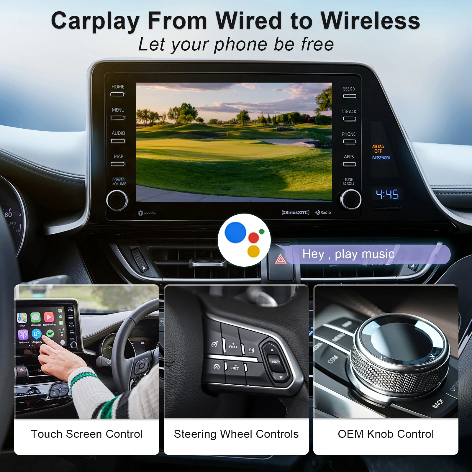 2026 2-in-1 Neuer Kabelloser CarPlay-Adapter Kabelgebunden zu Kabellos Dongle für Apple & Android Auto Plug-and-Play Universelles Auto-Zubehör – Detail 8