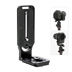 Universal Camera L Bracket Quick Release L Plate 1/4 Inch Screw Swiss Vertical Video Compatible For Nikon Canon Sony Fuji