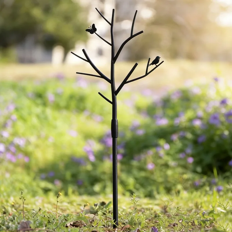 Single Plant Support Pole Anti-Toppling Tree Branch Fixation Frame Gardening Flower Support Stake Flower Arranging Tool