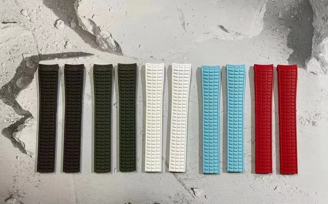 Applicable to Patek pp watch tape waterproof tape 5267 5268 5269 rubber watch strap curved 19MM