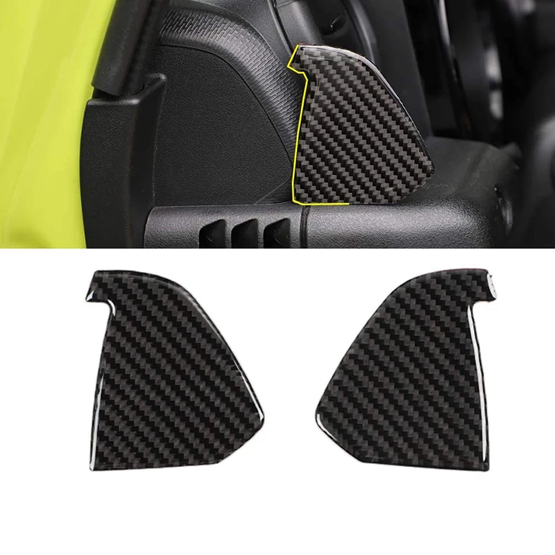 for Jimny 2019 2020 Center Console Side Air Outlet Decorative Stickers Car Interior Accessories Carbon Fiber