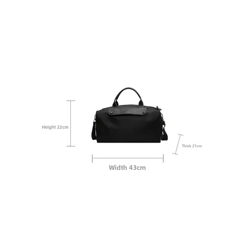 Korean Crossbody Sports Gym Bag Waterproof Oxford Cloth Luggage Bag Lightweight Short Trip Travel Bag