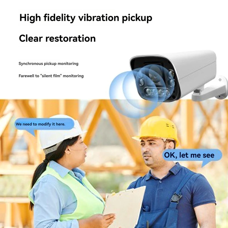 A73E-4K 6MP POE IP Camera Xmeye Outdoor Surveillance Audio TF Card Security Human Motion Face AI Alarm Color Night Vision