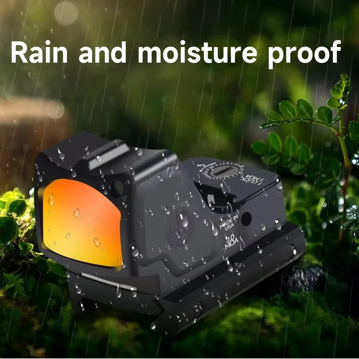 Mira réflex táctica MR Red Dot, mira óptica de puntería ajustable, compatible con riel de 20mm, Airsoft Gl *ck 17 19 AR15 M4