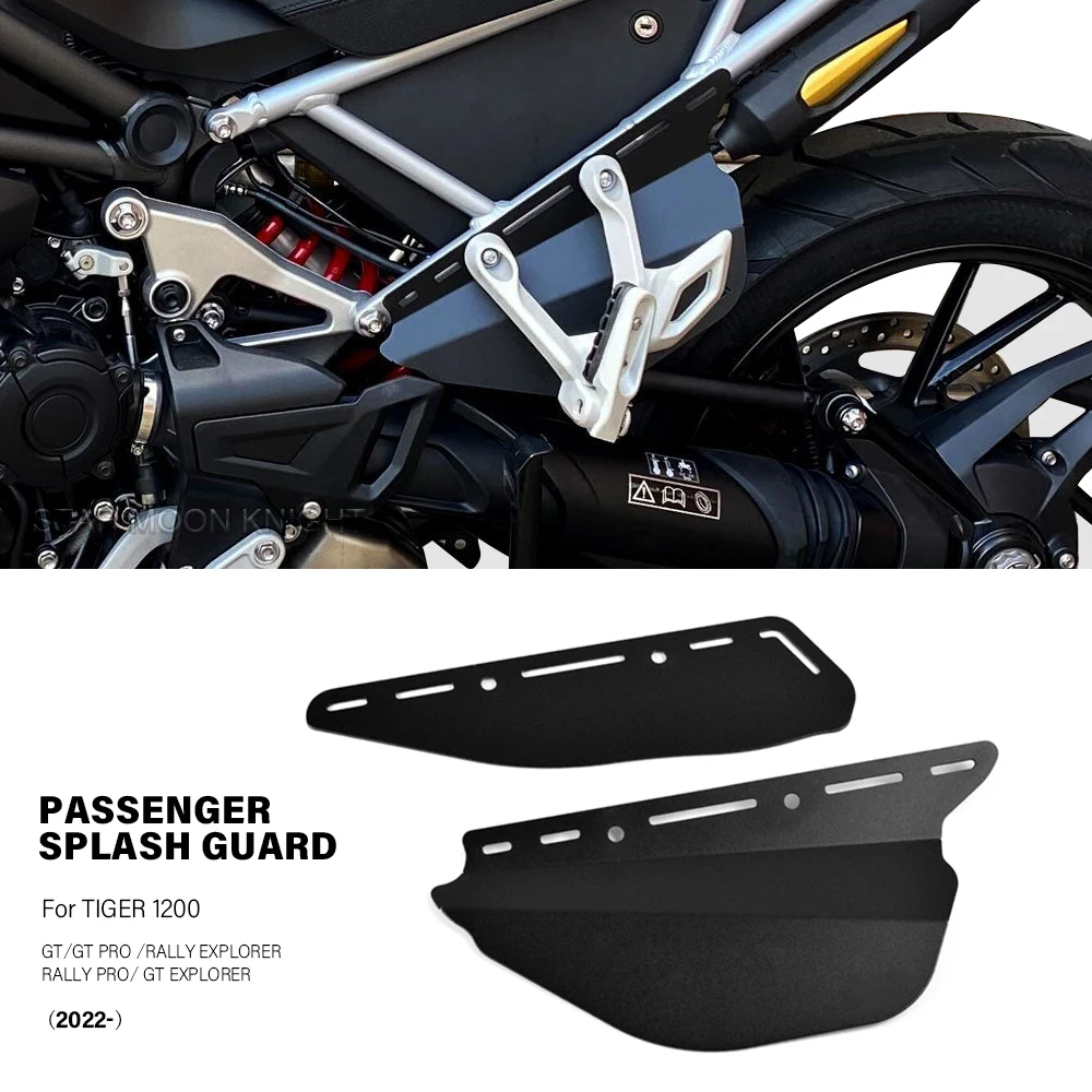 For Tiger1200 Tiger 1200 GT Pro Explorer Rally Explorer 2022 - Passenger Splash Guard Infill Panels Foot Pedal Footrest Fender